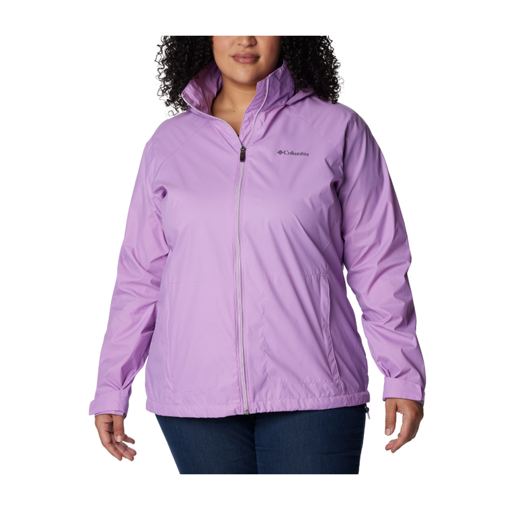 Columbia Women Switchback Waterproof Packable Rain Jacket Gumdrop Plus Size 1X